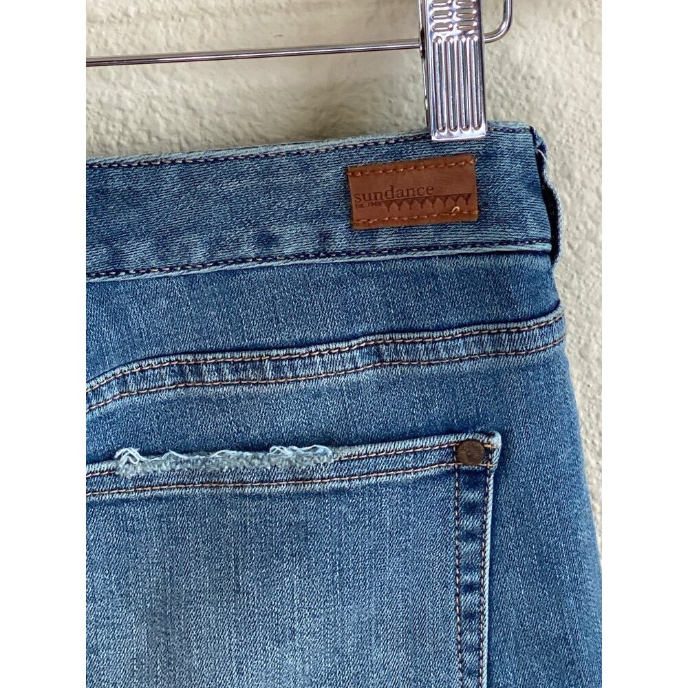 Sundance Shorts 27 Embroidered Denim Bermuda Western Rockabilly Stretch Rare! HT - Picture 12 of 16